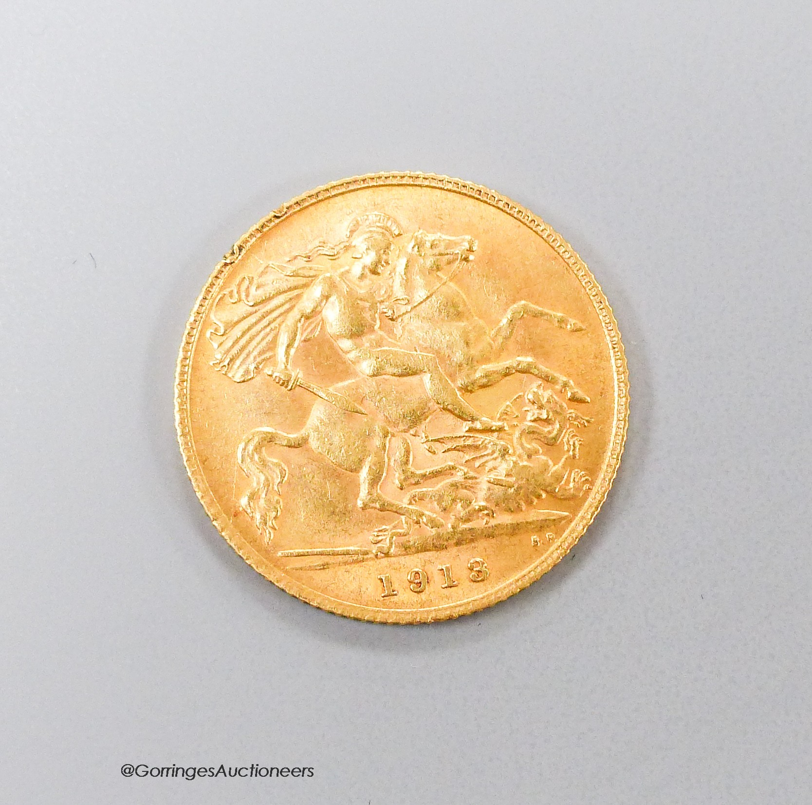 A George VI gold half sovereign